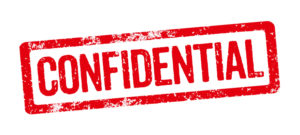 Red Stamp white background - Confidential