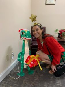 MediationWorks Elf spreading holiday cheer to clients
