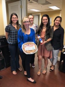 Another Photo with Clients - Fourth of July Pie Delivery