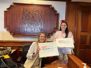 MediationsWorks Emily Granofsky delivers donuts to Searcy Denney