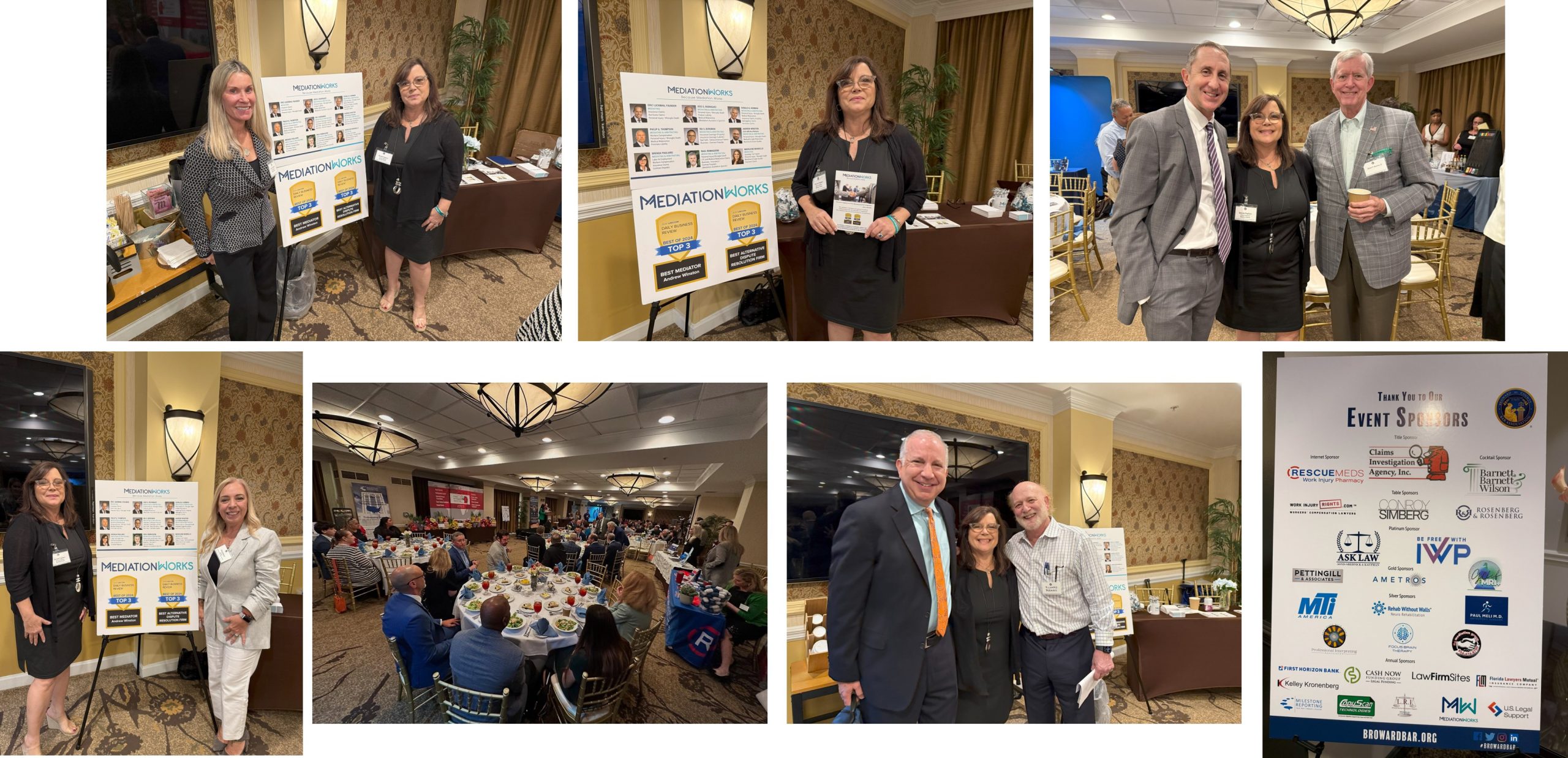 Photo montage of the Broward County Bar Association's 2025 Workers' Compensation Conference