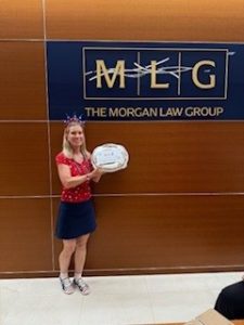 The Morgan Law Group Logo on Wall
