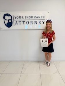Your Insurance Attorney Law Firm Logo on Wall