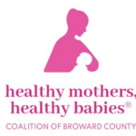 Pink and White logo of Healthy Mothers, Healthy Babies Coalition