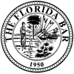 The Florida Bar logo - seal black & white