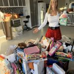 Joanne Luckman with toys for The Soup Kitchen's annual Ho Ho Ho-liday Toy Drive