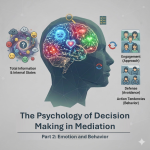 Brain with visuals and terms relating to Emotion and Behavior