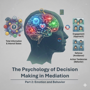 Brain with visuals and terms relating to Emotion and Behavior